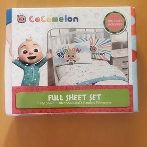 Cocomelon Full Sheet Set and Blanket